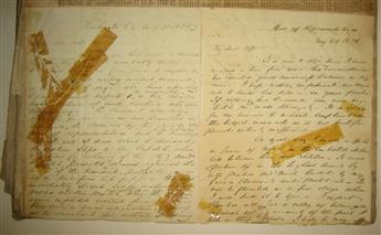 (KENTUCKY.) Thruston-Pope family scrapbook, including an account of the first attempted presidential assassination.